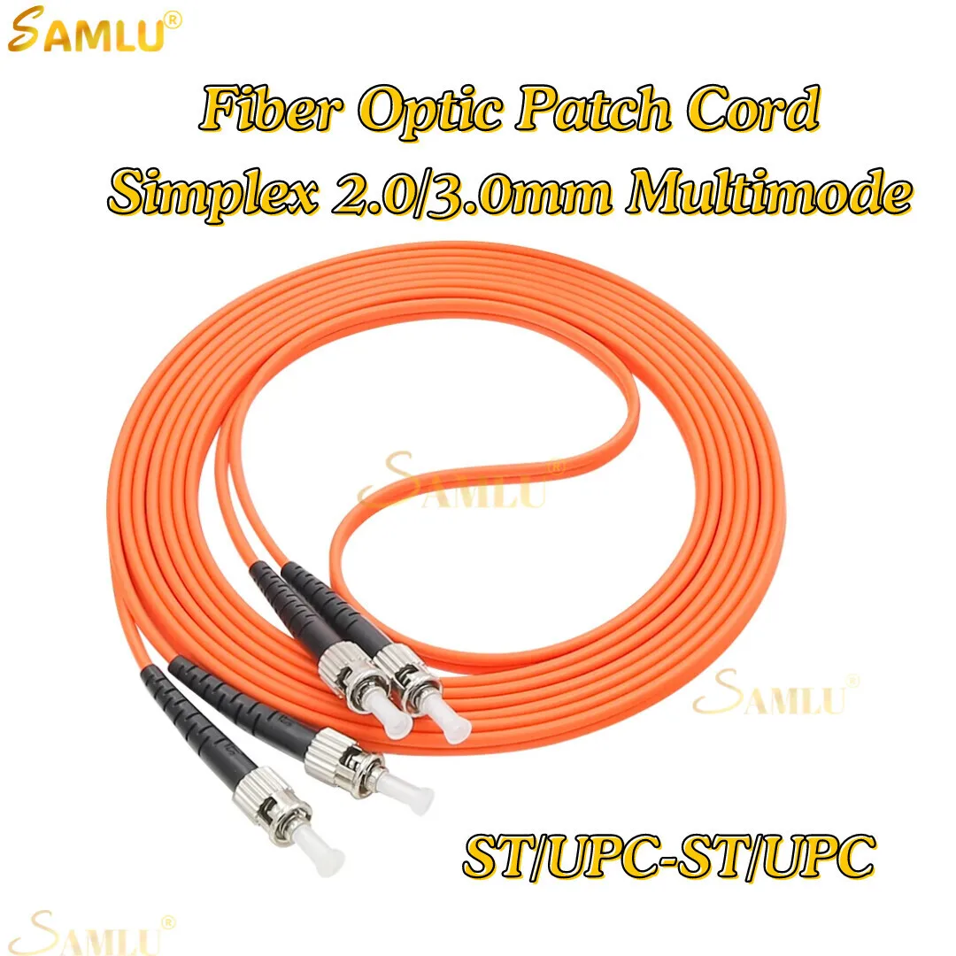 

5Pcs /LotsOM2 ST/UPC-ST/UPC Fiber Optical Patch Cord ST-ST Multimode 50/125Um Duplex Optic Free Shipping