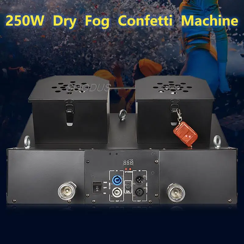 Professional CO2 Confetti Machine Electric Launcher Confetti Tubes for DJ Event Parties Club Wedding Concert Halloween