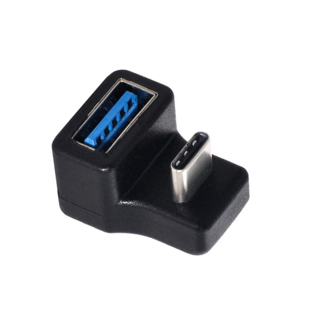 Adattatore da tipo C a USB femmina Interfaccia a U Gomito posteriore OTG non adatto per l'uso con telefoni cellulari, tablet, unità USB e