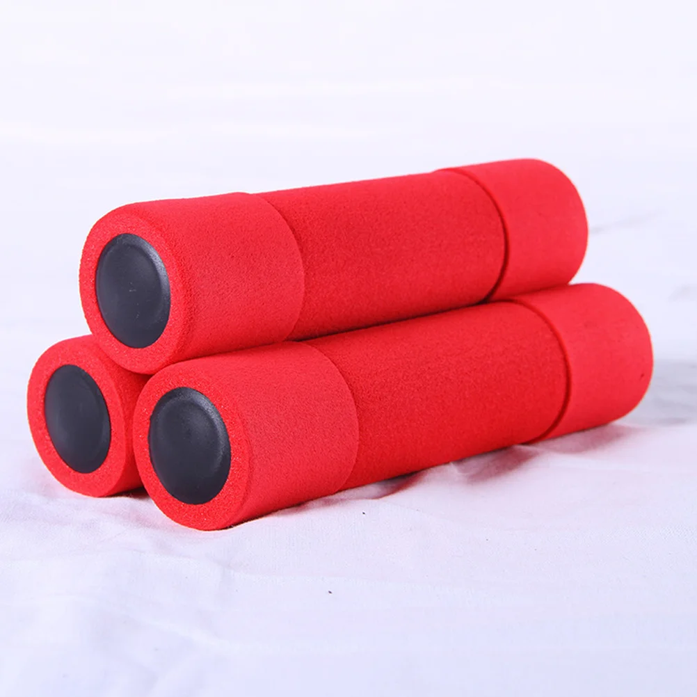 Mancuernas pequeñas de 0,5 kg con revestimiento rojo para ejercicio, peso para mujeres, entrenamiento en casa, culturismo, filas de brazos, sentadillas, rizos de bíceps, Yoga, 1 Uds.
