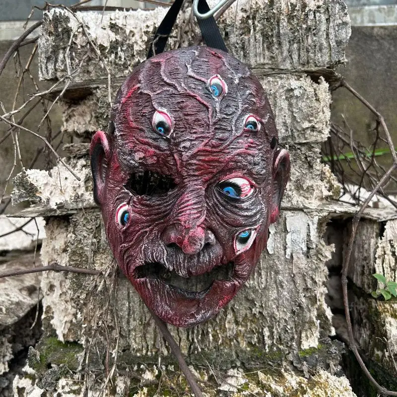 Goblin-Elf-Maske, Ork-Masken, gruselige Dämonenschädel-Monster-Gnome-Latex-Helme, Goblinoid-Kostüm-Requisite für Halloween, Karneval und Partys – Detail 1