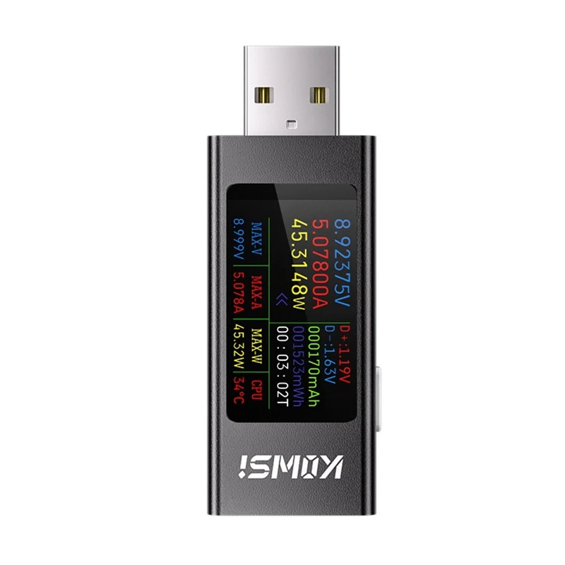 KOWSI USB Ammeter Multi-Function Digital Display DC Voltage AmmeterJAS