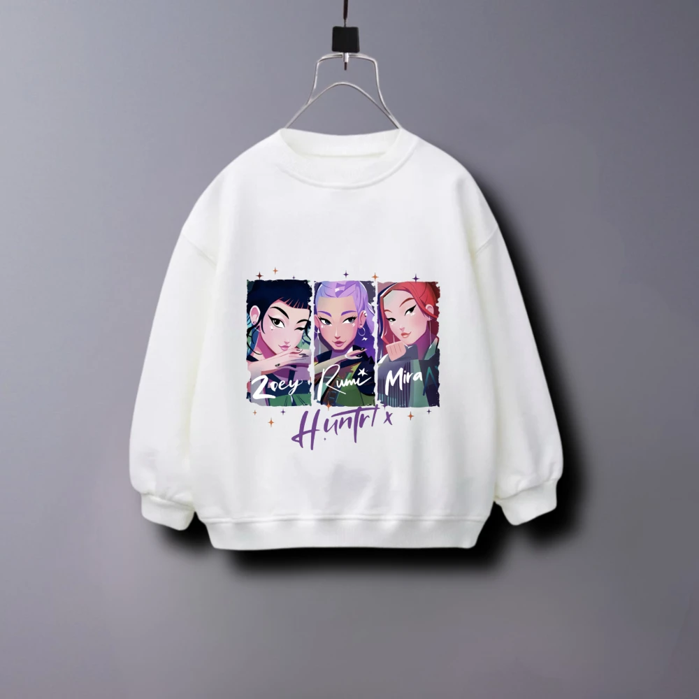 المعبود الفتيات المطبوعة الاطفال بلوزات بسيطة أزياء الأطفال ملابس الربيع/الخريف عارضة هوديي Crewneck قمم طويلة الأكمام 0-7 سن #5