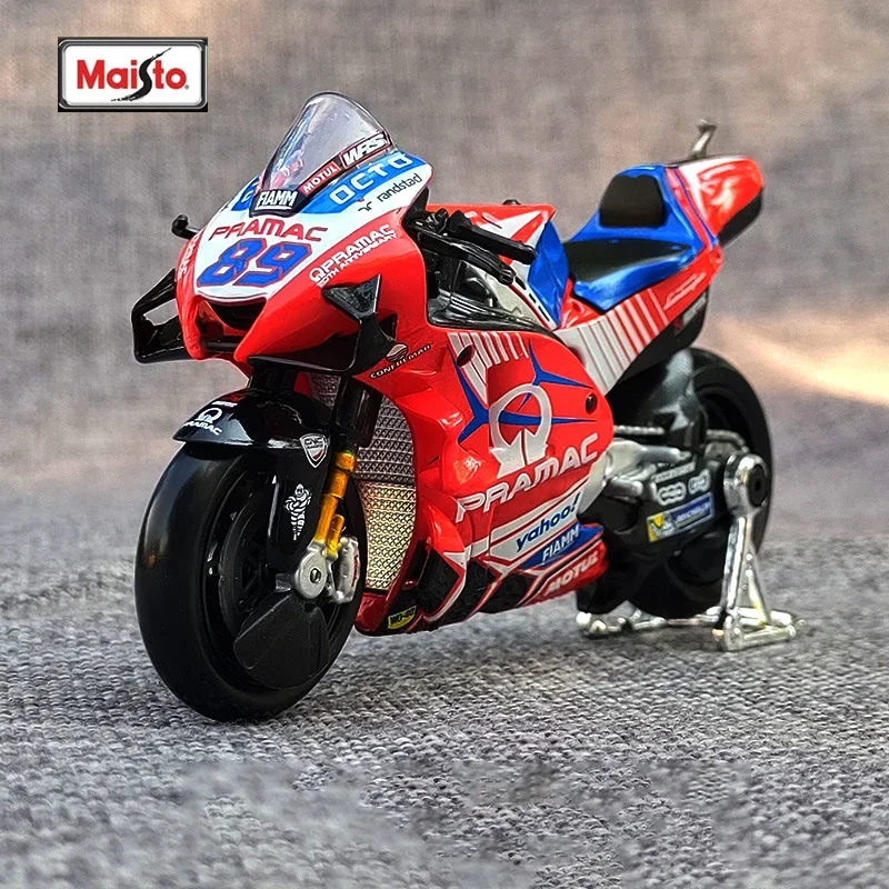 

Maisto 1:18 Ducati Desmosedici GP 2021 Pramac Motorcade Alloy Motorcycle Model Shock Absorbers Collection Toy Car Kid Gift