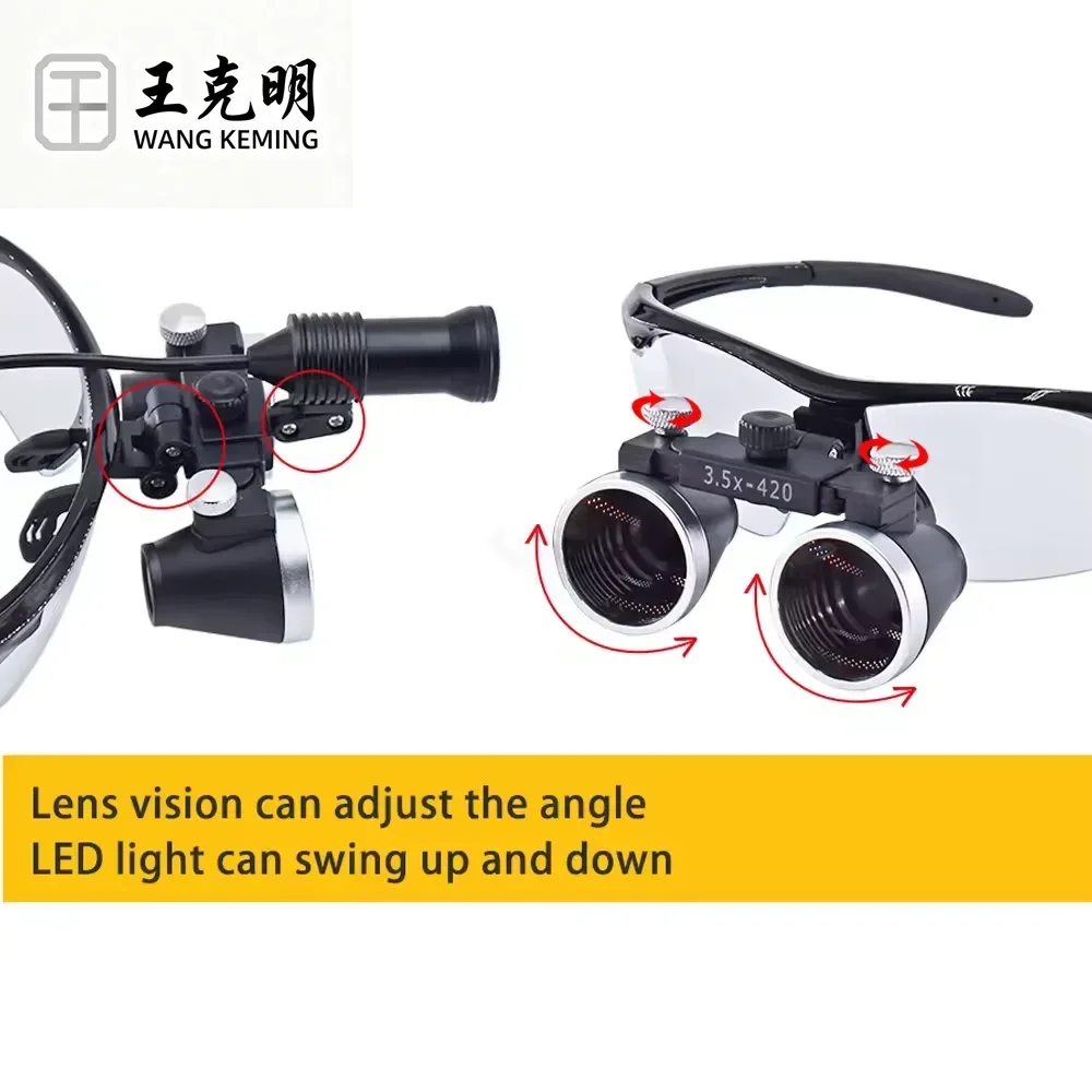 

2,5X 3,5X ден tal светодиодная лупа для глаз, высококачественная бумажная упаковка, медицинские хирургические лупы