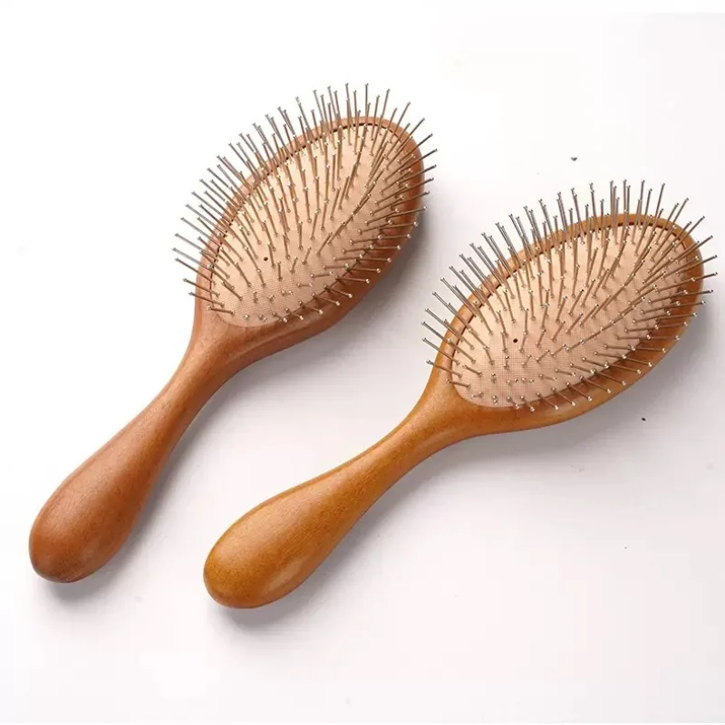 

Антистатические стальные шариковые штифты, подушка безопасности из сандалового дерева, расческа для волос, бесплатный массаж кожи головы, расческа на воздушной подушке, гладкая щетка для волос для женщин