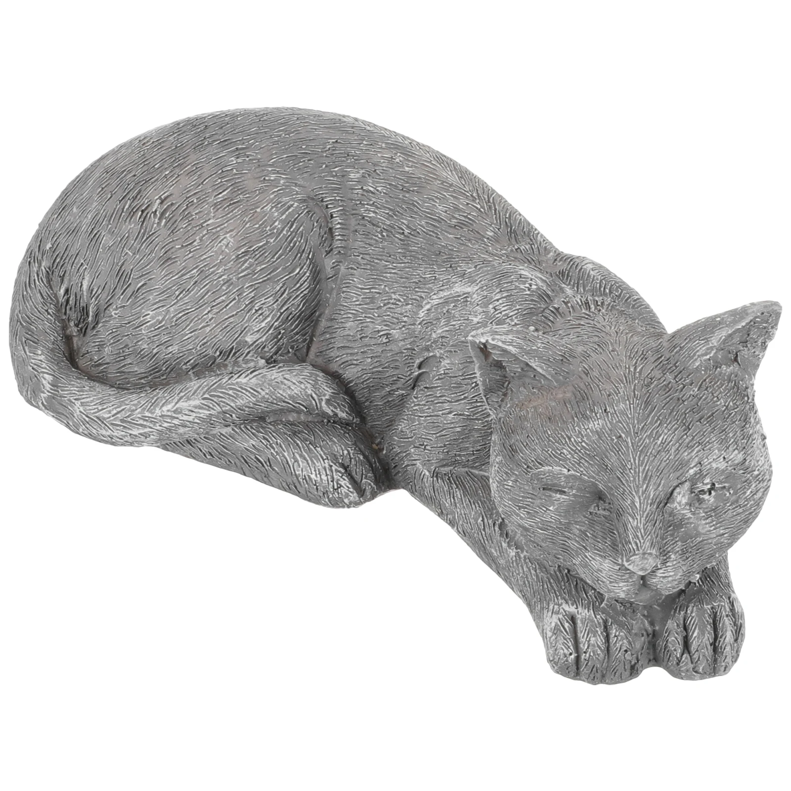 

Pet Tombstone Outdoor Cat Statue Garden Decoration Statues Sculpture Small Figurines Yard Ornament Sleeping