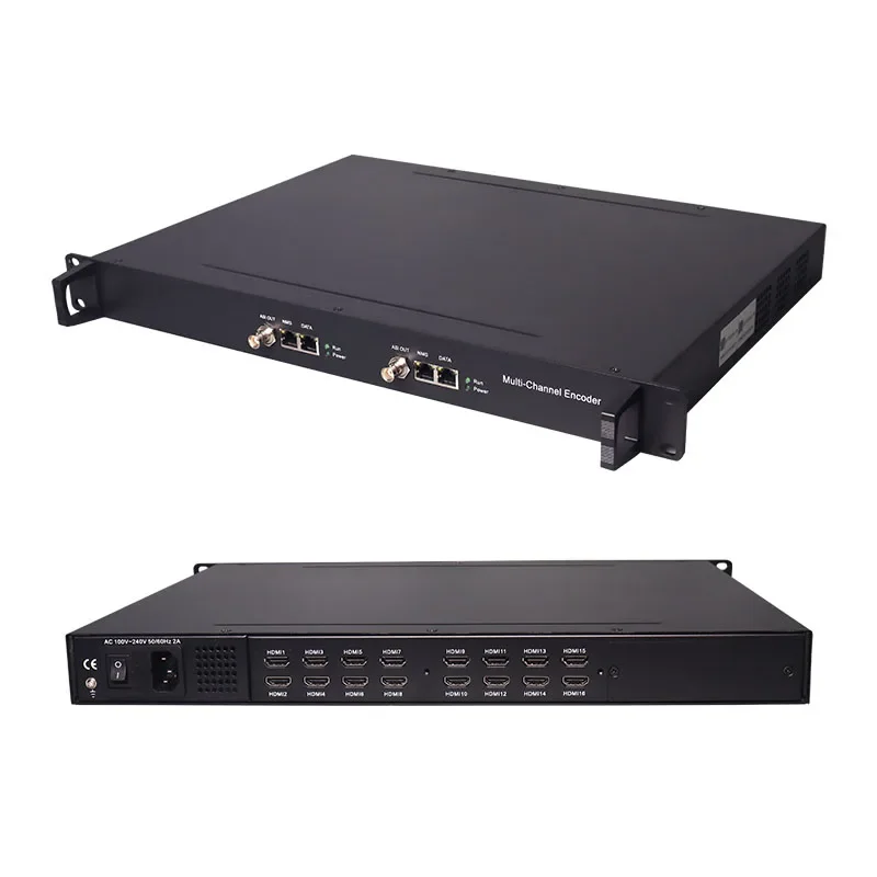 

Softel IPTV MPEG-4 AVC/H.264 многоканальный кодировщик потокового видео 8/16/24 HD к IP Кодировщику с ASI
