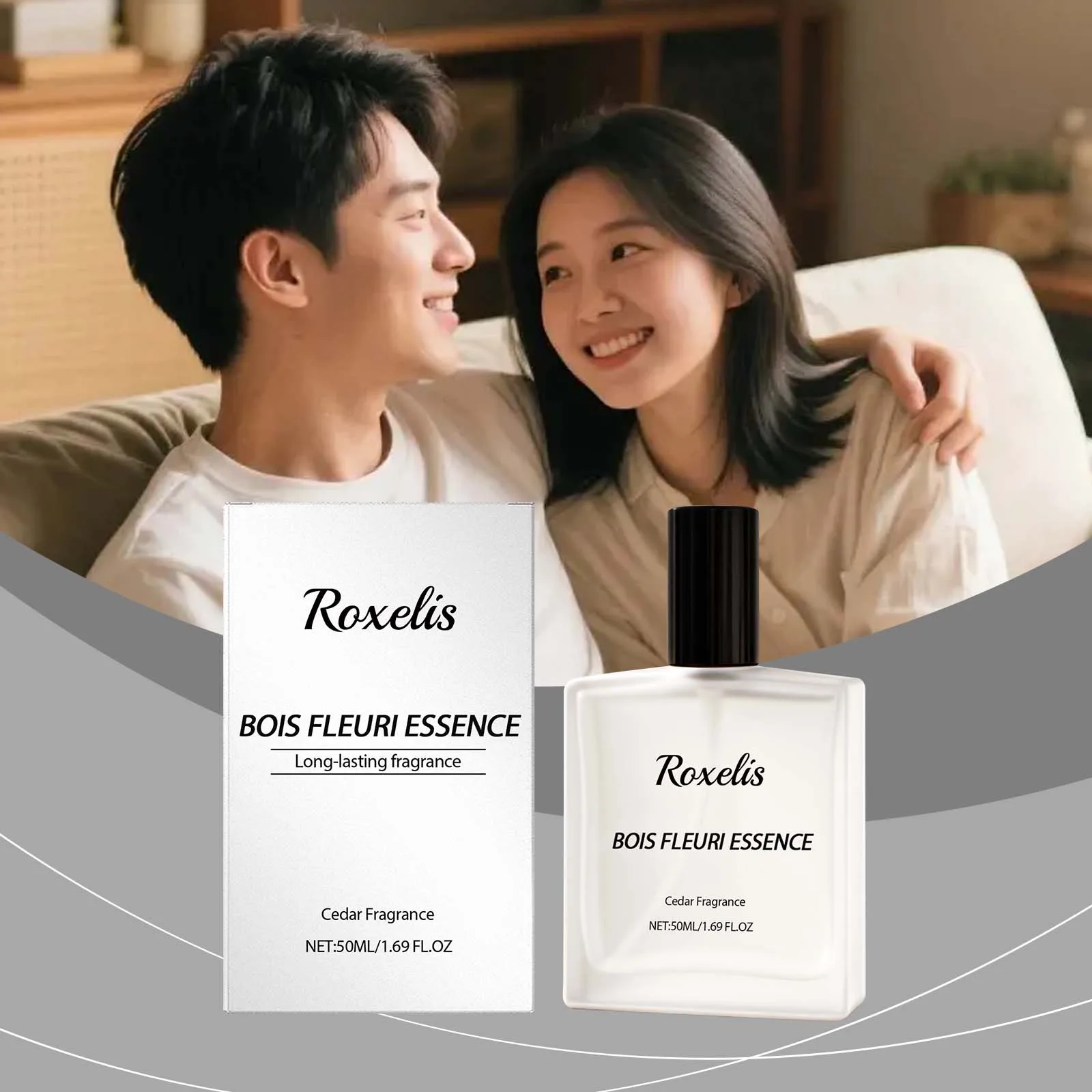 

Туалетная вода Cedarwood Elegant Couple: свежий, приятный и легкий аромат, портативный формат, создающий очаровательную атмосферу для пар.