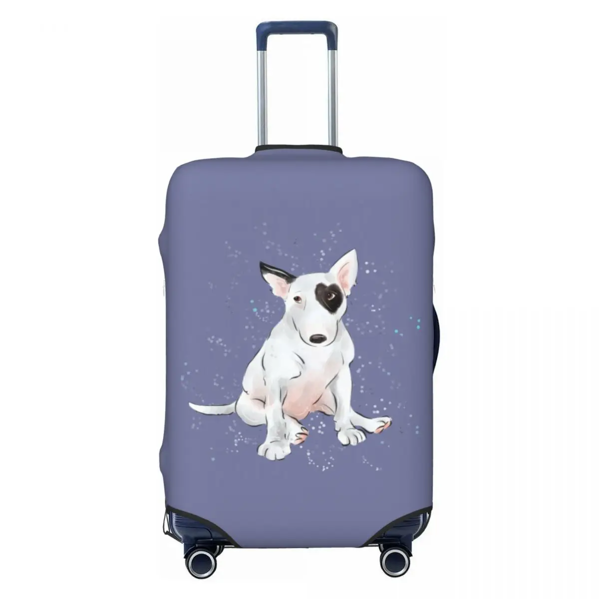 

Custom English Bull Terrier Dog Suitcase Cover Elastic Cute Puppy Luggage Protective Covers for 18-32 inch