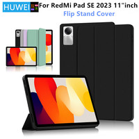 HUWEI For Xiaomi Redmi Pad SE Case 11 inch 2023 Tri-Folding Flip Stand Cover For Redmi Red Mi Pad SE Tablet Auto Sleep Cover