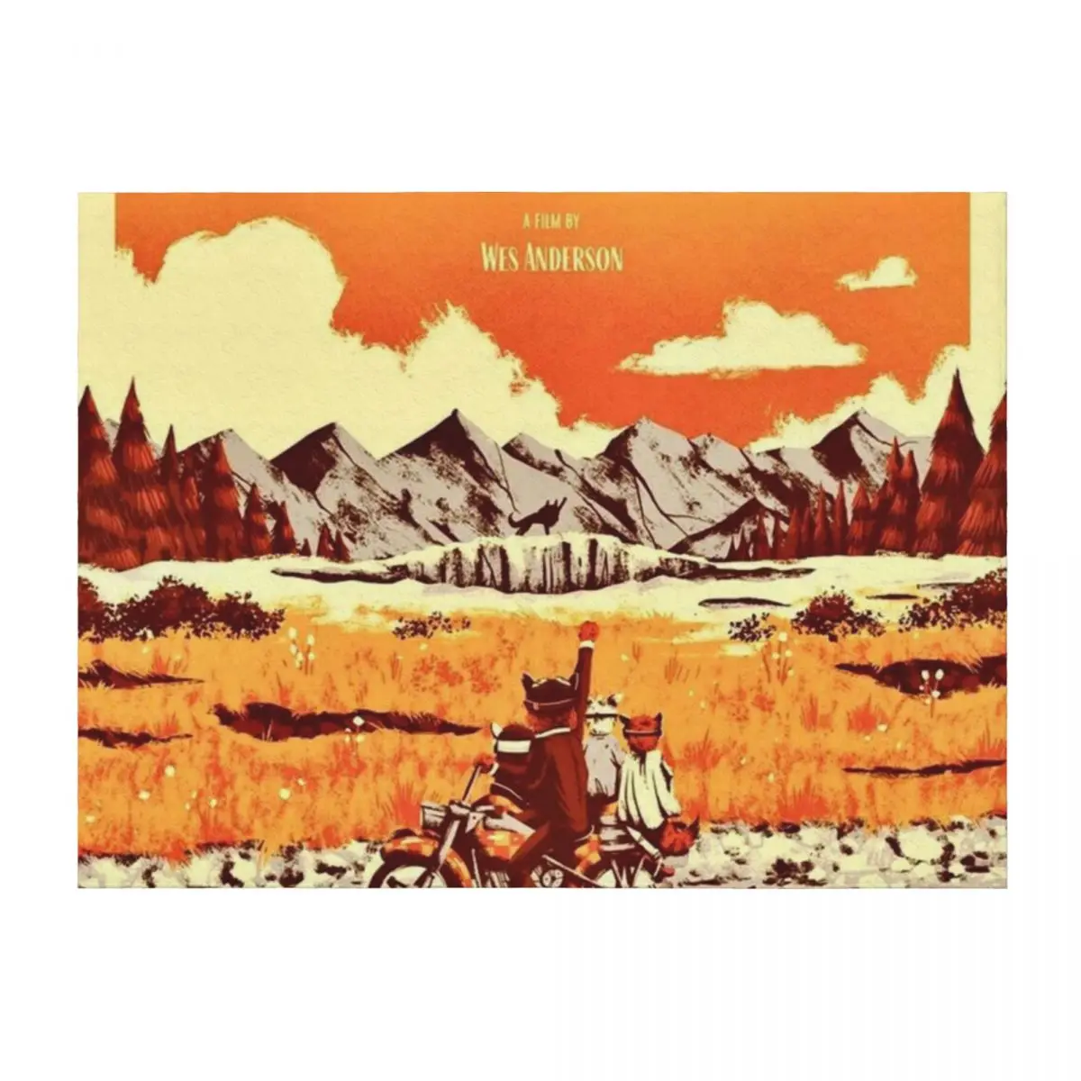 

Mr. Fox Throw Blanket Blankets For Baby Hairy Soft manga Blankets