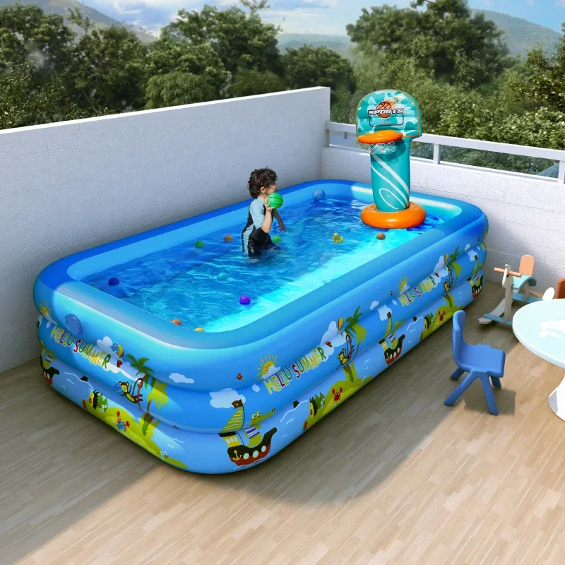 printed-inflatable-three-ring-pool-automatic-inflatable-swimming-children's-toy-ball-baby-bath-bucket-swimming-pool