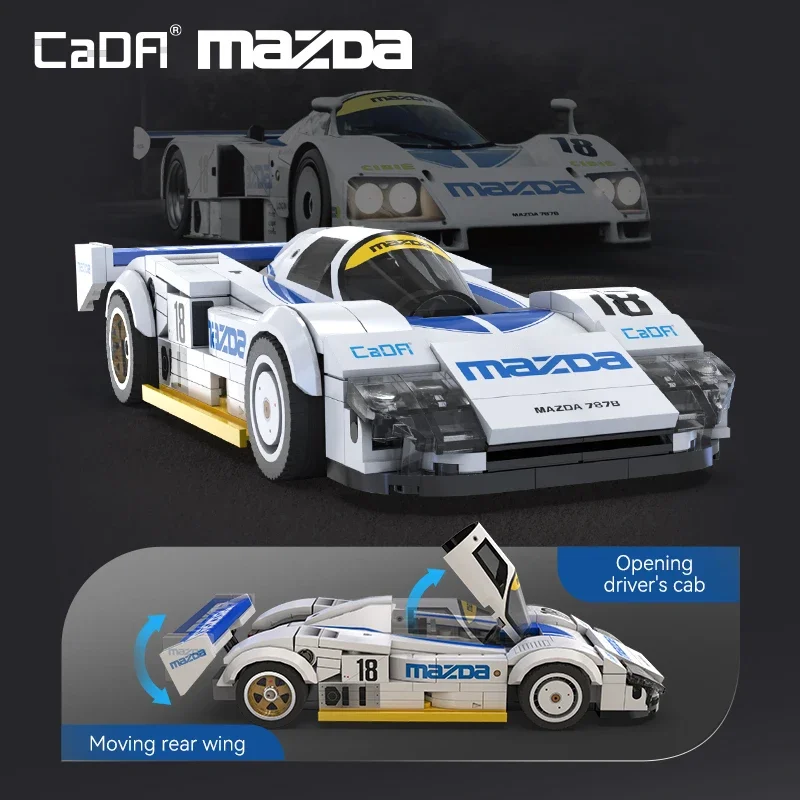 Cada 1:24 Tecnico Drift Auto Da Corsa C42 Modello di Auto Sportiva Building Blocks Città Resistenza Auto Sportiva Mattoni Giocattoli Per I Regali Del Capretto