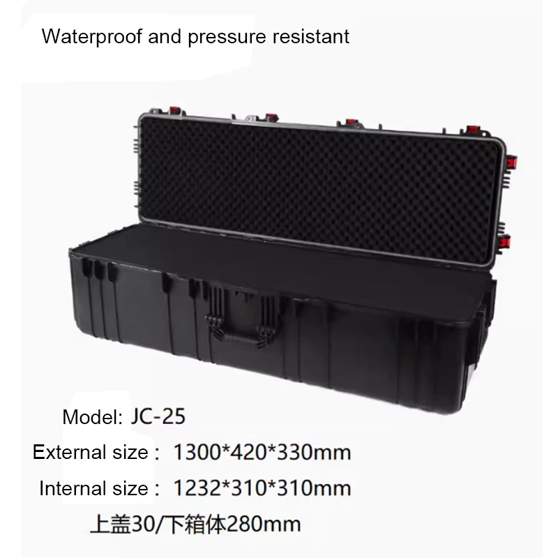 Imagem -03 - Grande Portátil Precision Instruments And Equipment Safety Protection Box à Prova de Umidade Impermeável à Prova de Choque Rod Maleta de Ferramentas