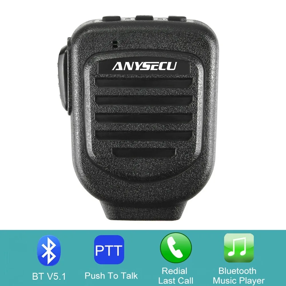 Anysecu Z112 Wireless Microphone for F400 4G-W2PLUS T320 4G Network Radio And IOS System Mobile Phone Support REAL-PTT ZELLO