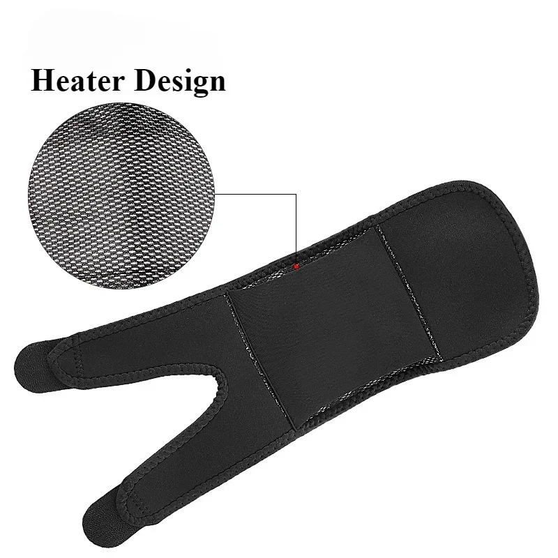 Electric Heated Knee Massager Brace Adjustable 3 Gear Temperature Elbow Protector Hot Compress Shoulder Protective Belt