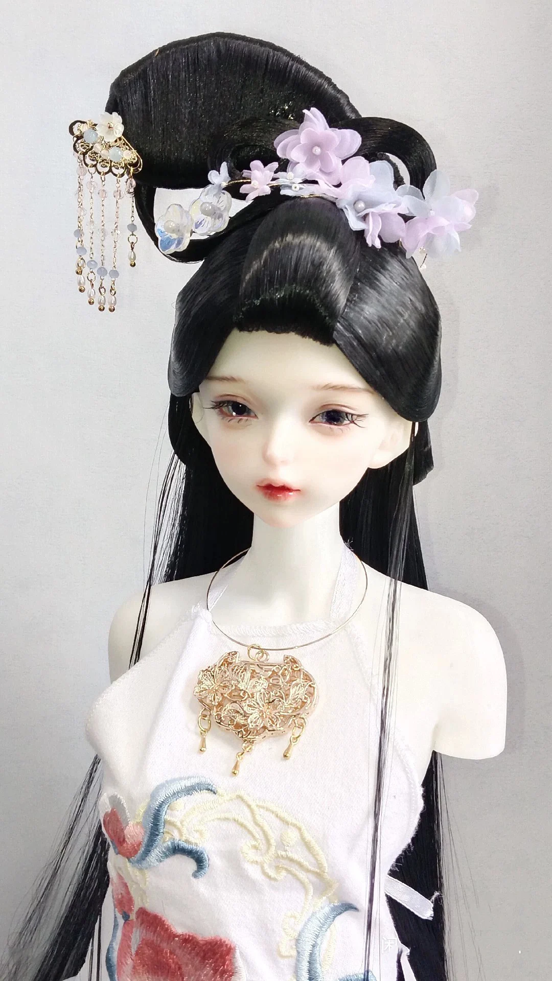 

1/6 1/4 1/3 Масштаб BJD Кукла Парики Древний Костюм Ханфу Винтаж Длинные Волосы Фея Парик Для YOSD MSD SD13 Девушка SSDF Аксессуары A1784