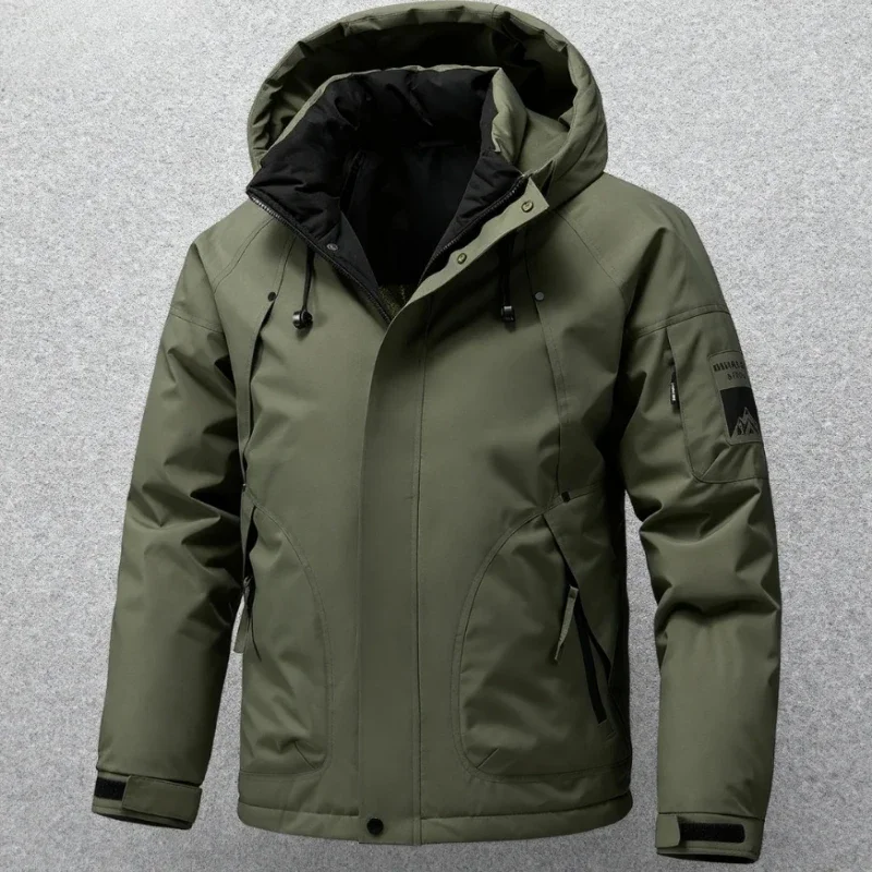 

Новая мужская утепленная хлопковая куртка 2026 года: теплая, комфортная, модная, высококачественная, повседневная, осенне-зимняя.