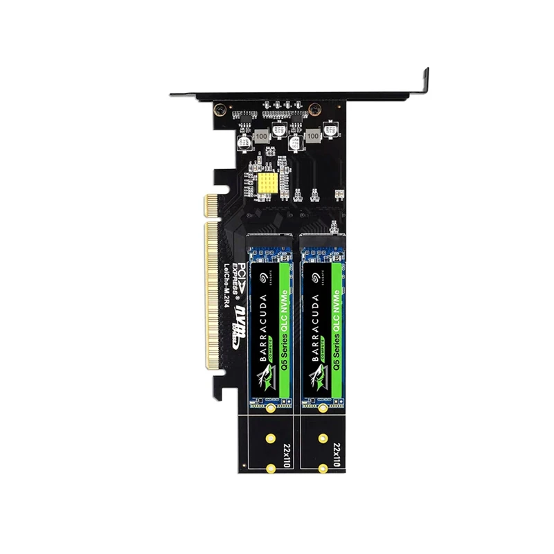 

PCIE4.0 X16 to 4xNVME M.2 Expansion Card M.2 SSD GEN4 PCIe4.0 PC Motherboard X1 X4 X8 X16 Expansion Card [To&On-e]