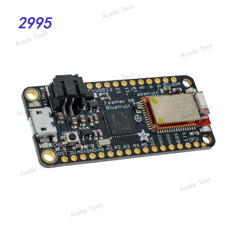 Avada Tech 2995 	Bluetooth Development Tools - 802.15.1 Adafruit Feather M0 Bluefruit LE