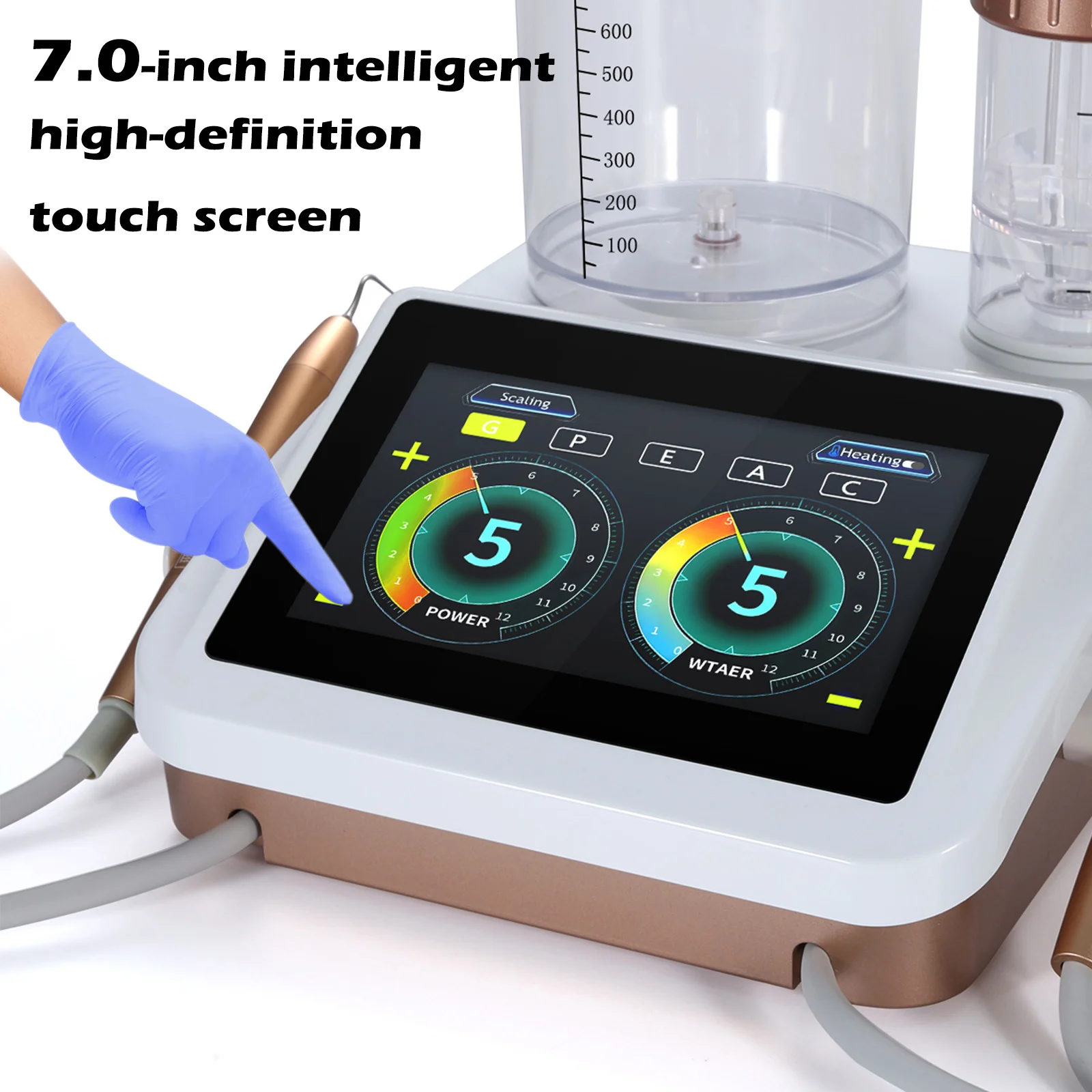 Dental Complex Ultrasonic Scaler & Sandblasting Cleaning Whitening Air Polisher 2 in 1 Periodontal Machine