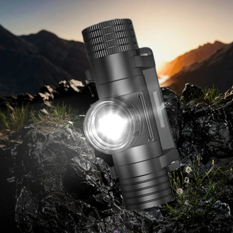 Motion Sensor Super Bright Headlight Multi-Function Right Angle Headlight IP68 Waterproof LED Flashlight For Repairing