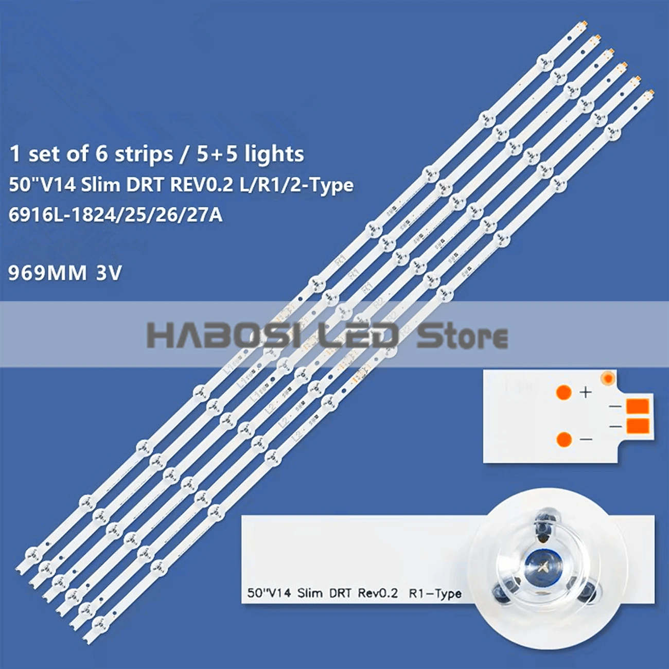 12pcs LED TX 50ASM655 TX 50ASW745 TH 50AS610K 50LB6757V 50LB675V 50LB677V 6920L 1820B 0508A LC500DUF VG F2 UG F1 LC500DUH PG F1