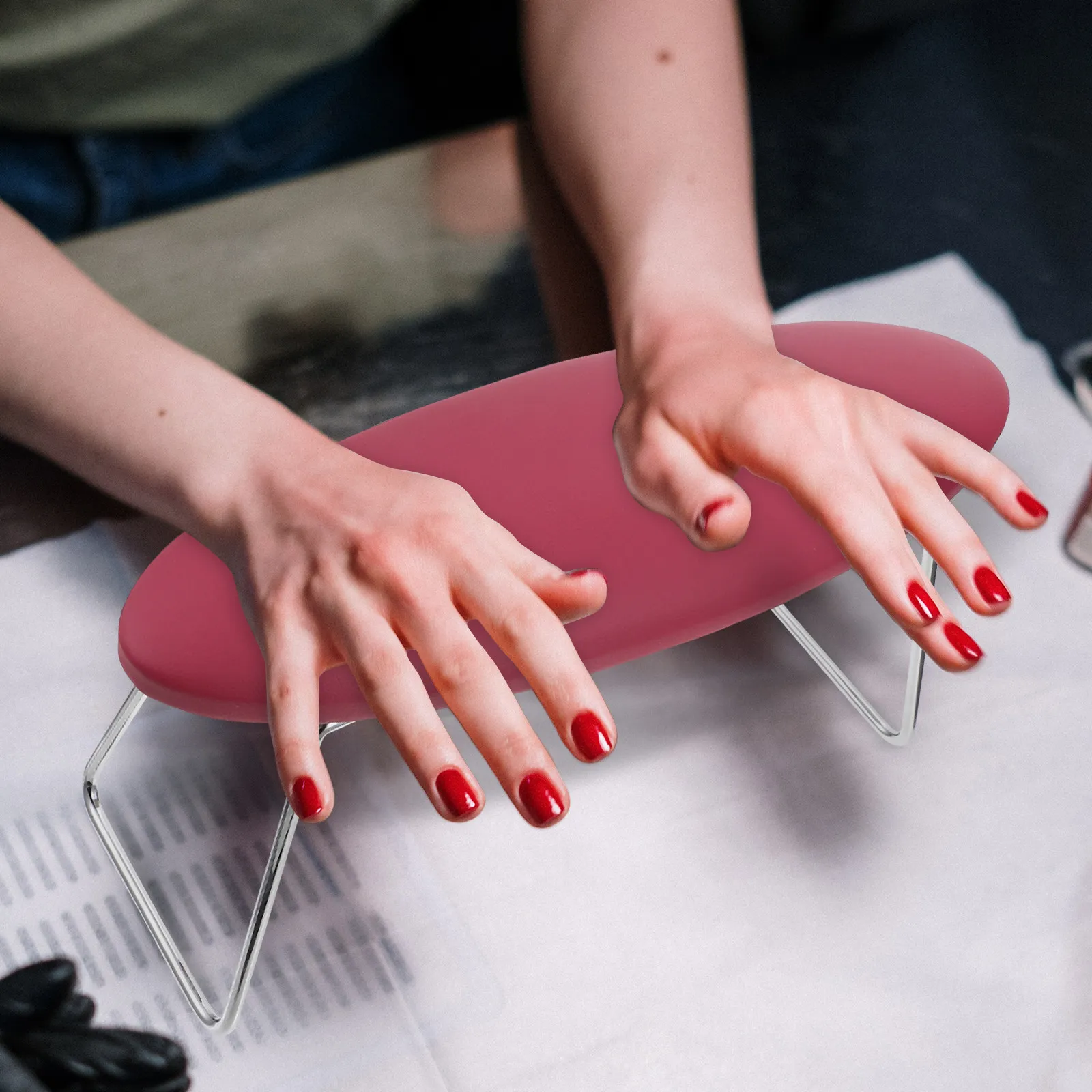 

Nail Arm Rest Cushion Manicure Hand Pillow for Home Salon Use Comfortable Wrist Support Nail Art Rest Pillow Hand Cushion