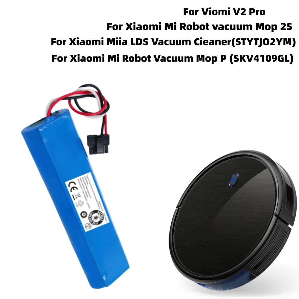 

14.4V 3500mAh Lithium Ion Battery for Viomi V2 Pro V-RVCLM21B and Mi Vacuum Mop-P STYJ02YM Robot Vacuum Replacement Battery.