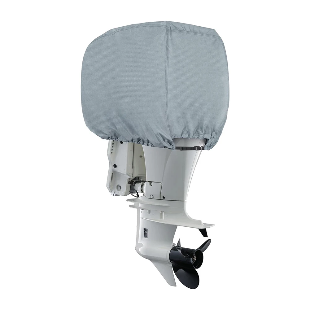 For Mooring For Off-season Storage Outboard Motor Cover Motor Shield Silver Black Waterproof Laminated Undercoating