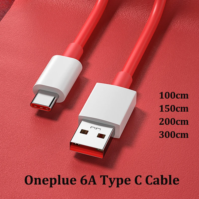 Oneplus 1/2/3M Dash Warp Charge USB Type C Cable Fast Charging Cord for One Plus 1+ 15 13 13R 7T 10T 7 8 9 10 Pro 9R 9RT Nord 2
