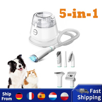 INSE P20 5-in-1 Dog Clipper Vacuum, Pet Hair Clipper, Low Noise, Dog Cat Pet Hair Trimmer, with 5 Proven Care Tools