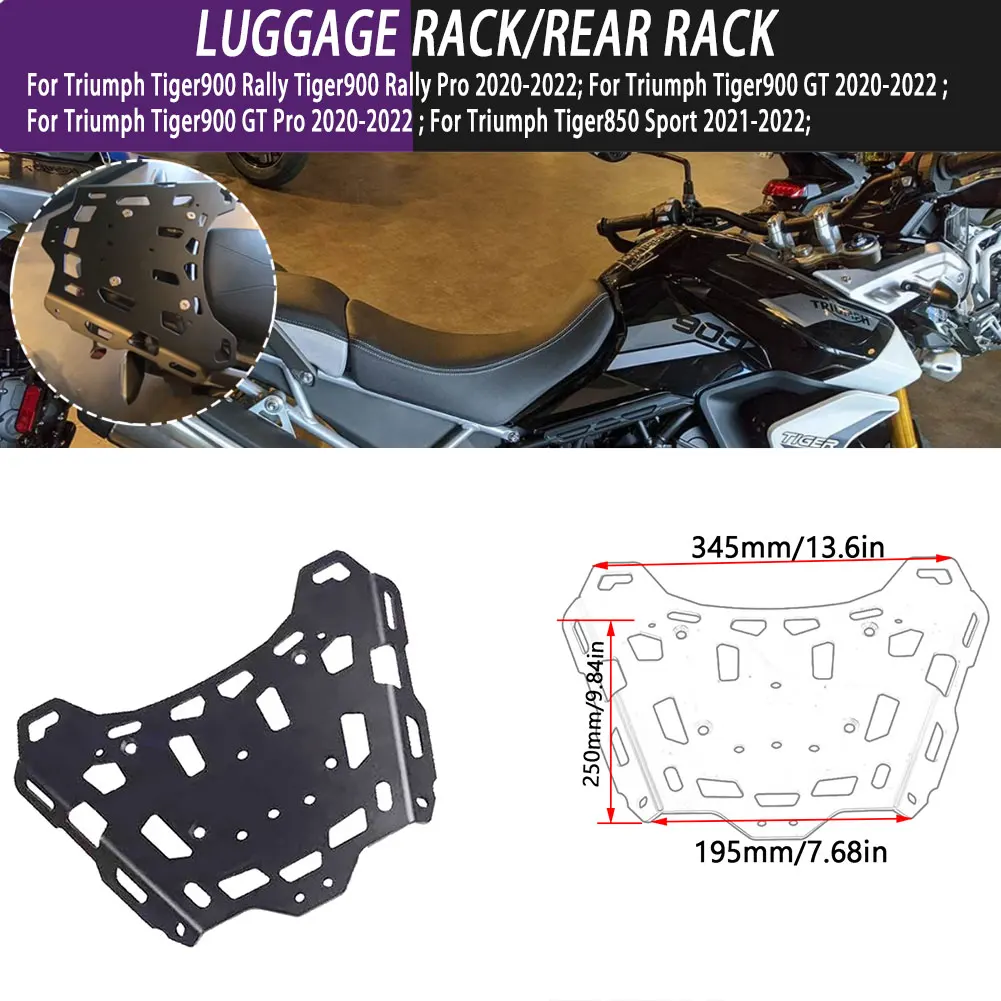 

Motorcycle Accessories Rear Rack Luggage Shelf Bracket Tailbox Support For Triumph Tiger 900 Rally Pro GT Tiger 850 Motorcycle