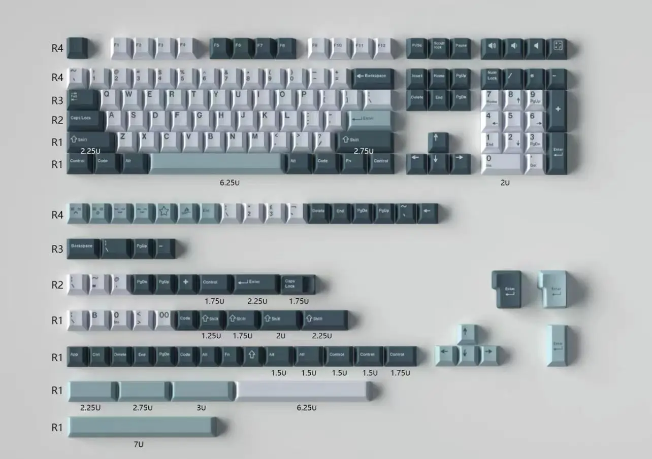 GMK bald head two-color original height PBT two-color full set 61/68/75/84/87/98/104/108VGN