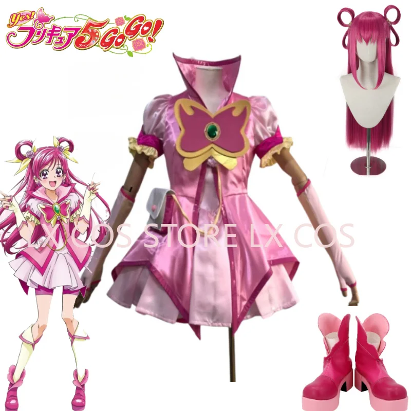 yes-precure-5-gogo-yumehara-nozom-cure-dream-cosplay-costume-set-halloween-costume-custom-size