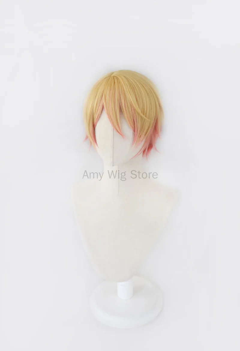 New Halloween Cosplay Tenma Tsukasa Cosplay Wig Anime 30cm Cosplay Hair Gradient Heat Resistant Wigs
