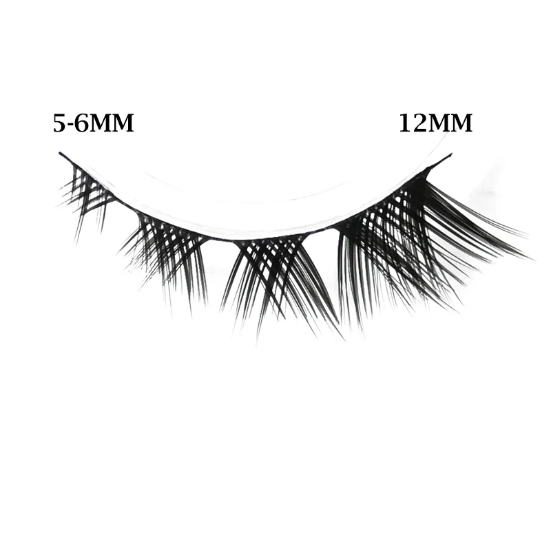 5 Pairs Fox Eye Lashes 5-12mm False Eyelashes Natural Eyelash Extension Cat Eye Eyelashes Anime Effect Makeup Lash
