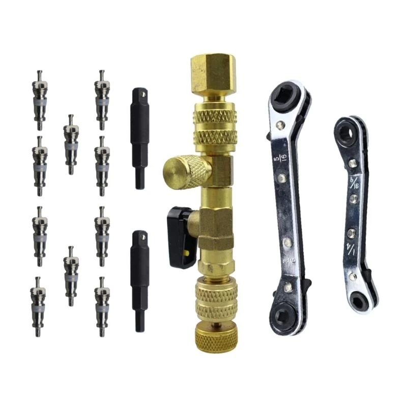 

Handy Air Conditioning Service Wrench Valves Cores Repair Tools Versatile