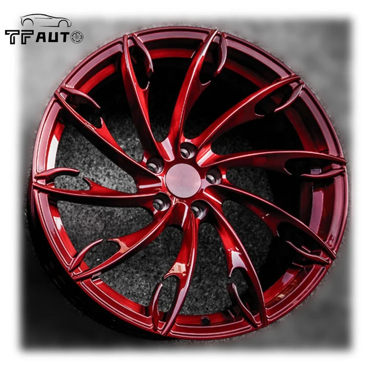 18inch 305 Red Milled Polish Car Alloy Forged Staggered Wheels Rims w140 5x112 for  BMW