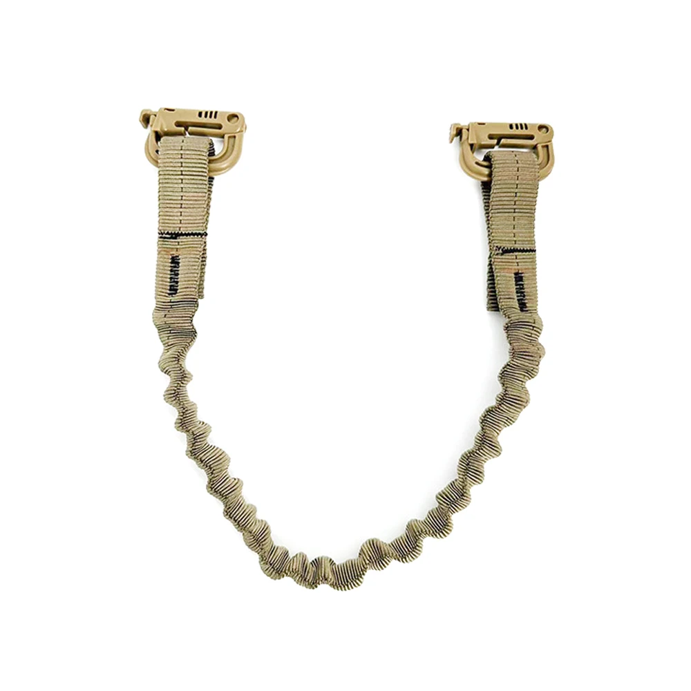 屋外戦術多目的ダブルバックル弾性ロープ固定リング固定スリング