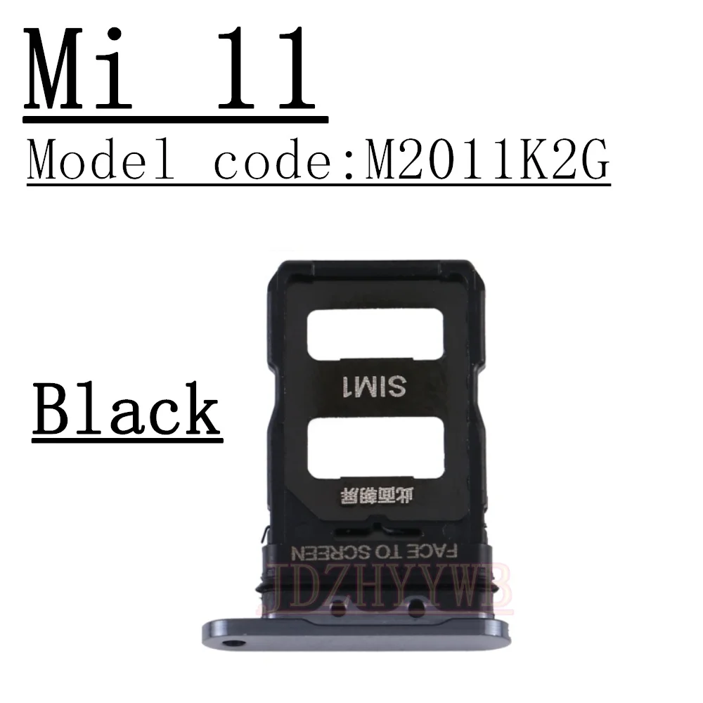 Phone SD Chip Tray Holder For Xiaomi Mi 11 Ultra 11 Pro SIM Card Tray Slot Holder Adapter Socket Repair Parts