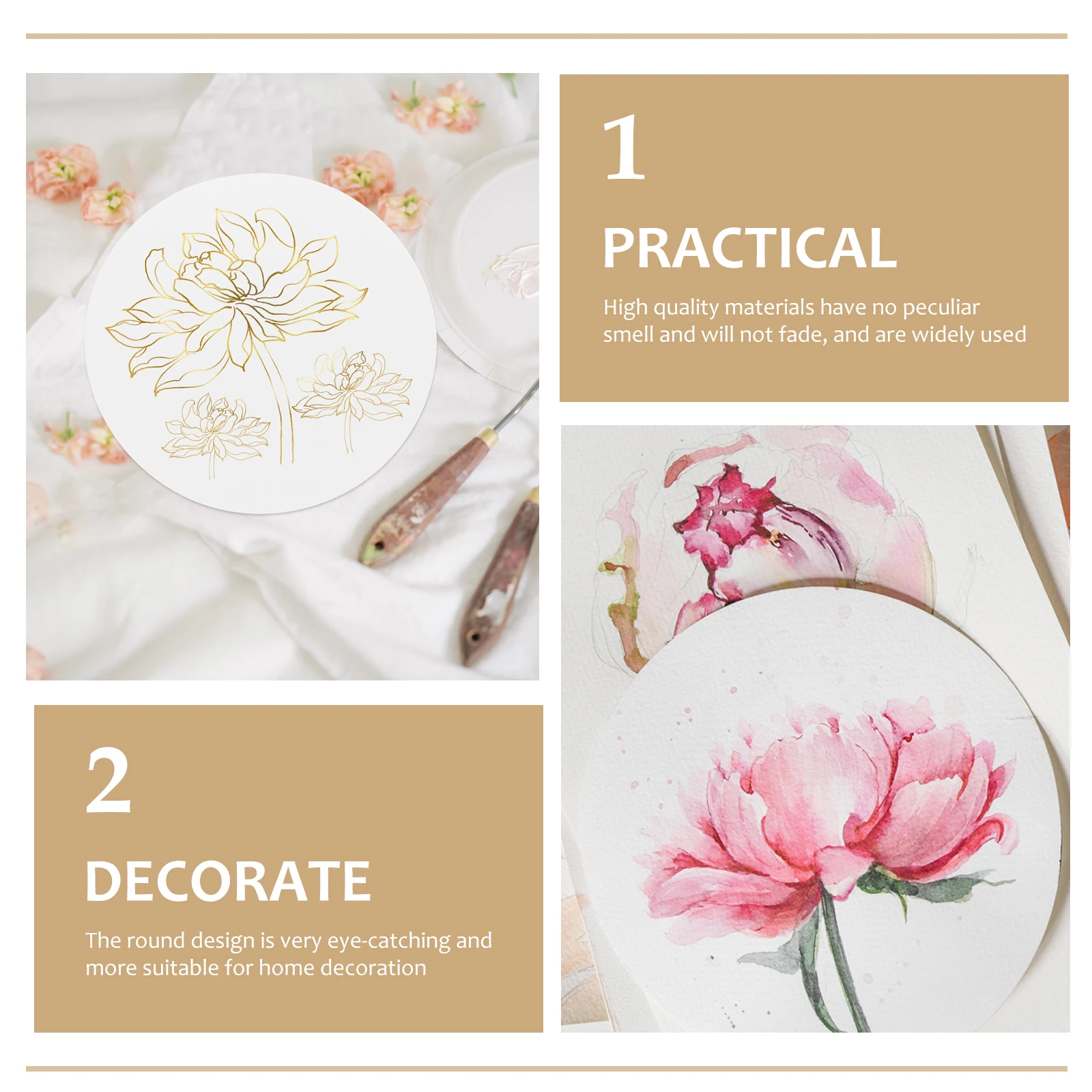 20 قطعة من الورق المقوى ذو الخط الدائري السميك خفيف الوزن ومحمول يمكنك صنعه بنفسك من بطاقات الرسم اليدوية للمشروعات الفنية والألواح الصلبة