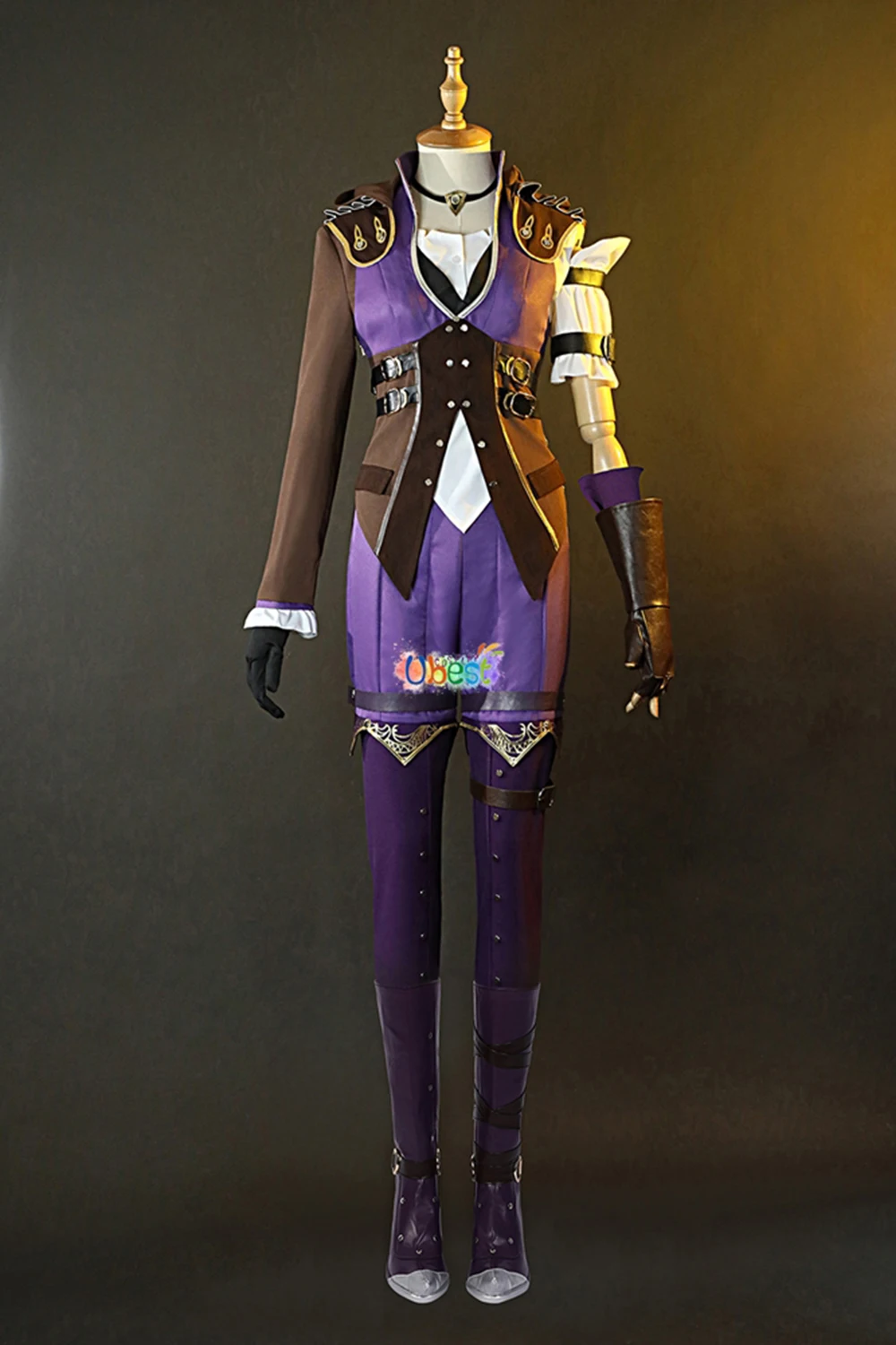 Arcane LOL Caitlyn Costume Cosplay Suit Shoes Wig Outfit