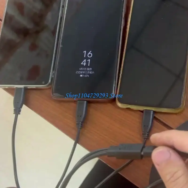 Y2GD Múltiple Tipo dispositivo C Cable cargador cargador 3 Puerto Simultáneo Carga para hogar