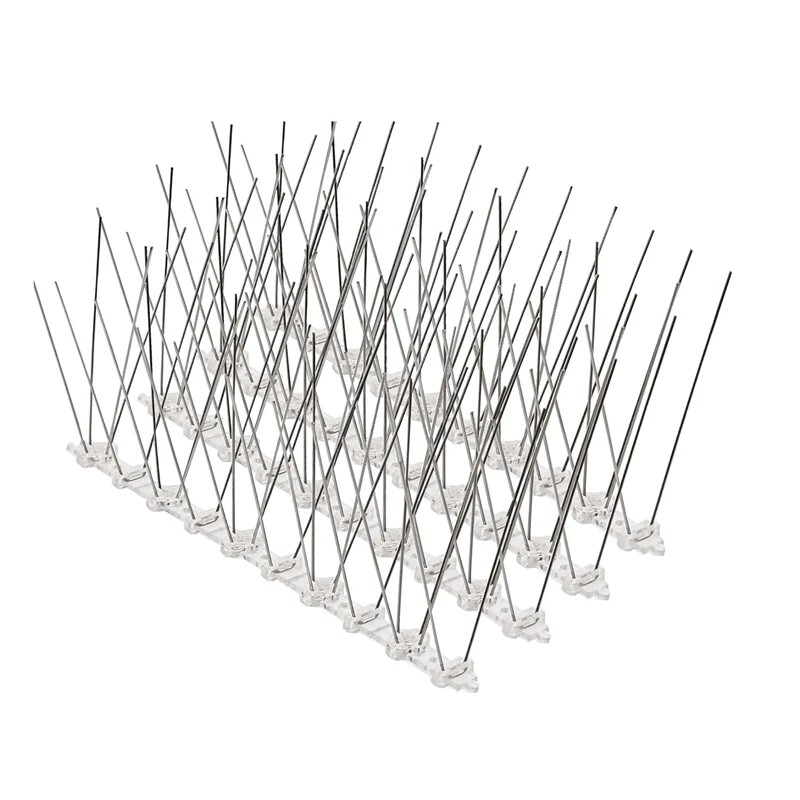 Bird Spikes For Pigeons Small Birds: Durable Anti-Bird Nest Fence Spike For Deterring Birds, Crows, Smooth Easy To Use 10Pcs