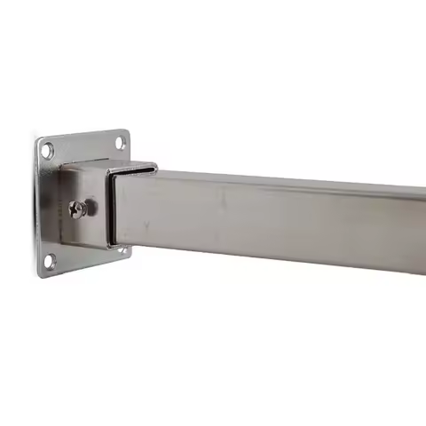 4pcs 25mm 30mm Square Pipe Tube Support Display Rack Fittings Clothes Rack Square Flange Seat