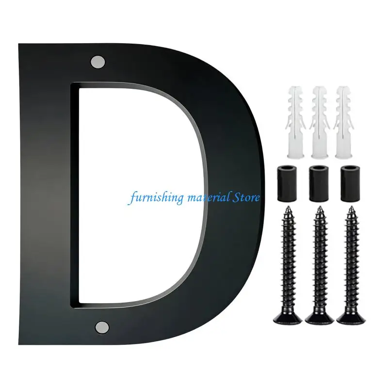 Y5GD Simple Acrylic Floating House Numbers Door Label Number Plate Sign with Screw for Home Mailbox Hotel Address Enduring