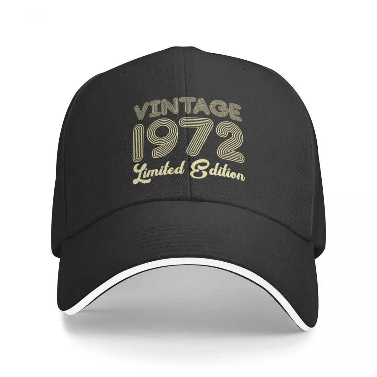 

50 Years Old Vintage 1972 Limited Edition 50th Birthday Cap Baseball Cap thermal visor hat for man Women's