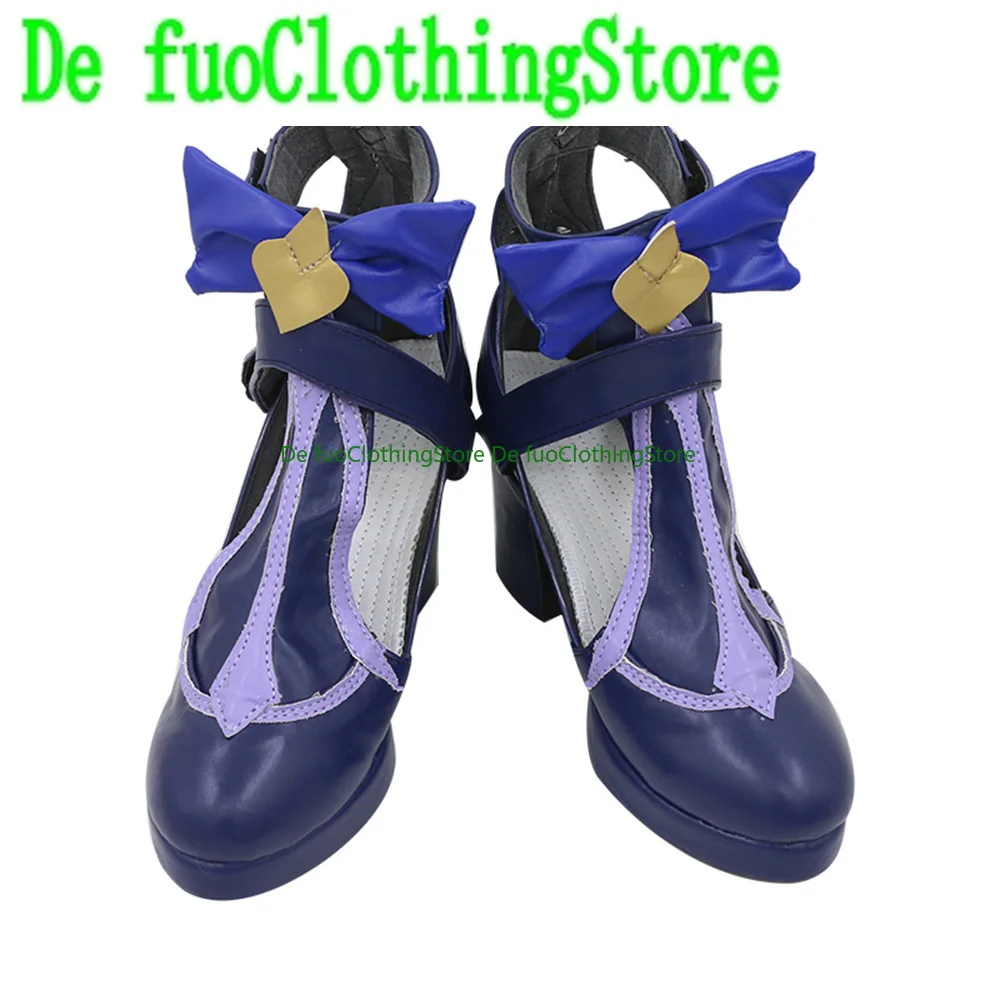 Genshin Impact Fischl von Luftschloss Narfidort Scarpe Cosplay Stivali Halloween Natale DefuAbbigliamento Negozio di scarpe